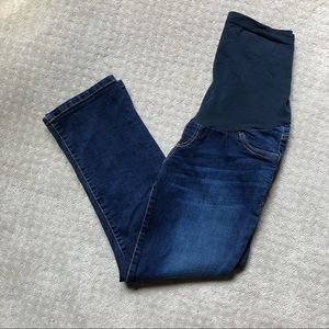 Indigo Blue maternity denim capris